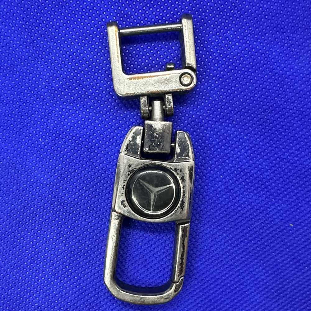 Mercedes-Benz Silver Metal Keychain Clip